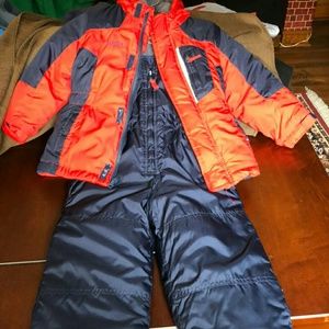 Snowsuit Overalls with Detachable Jacket